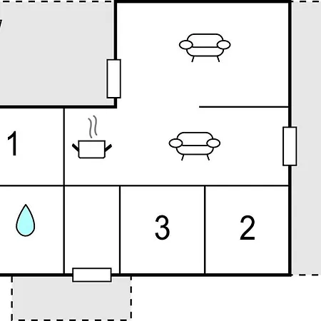 Three-bedroom In Harboore Hébergement de vacances